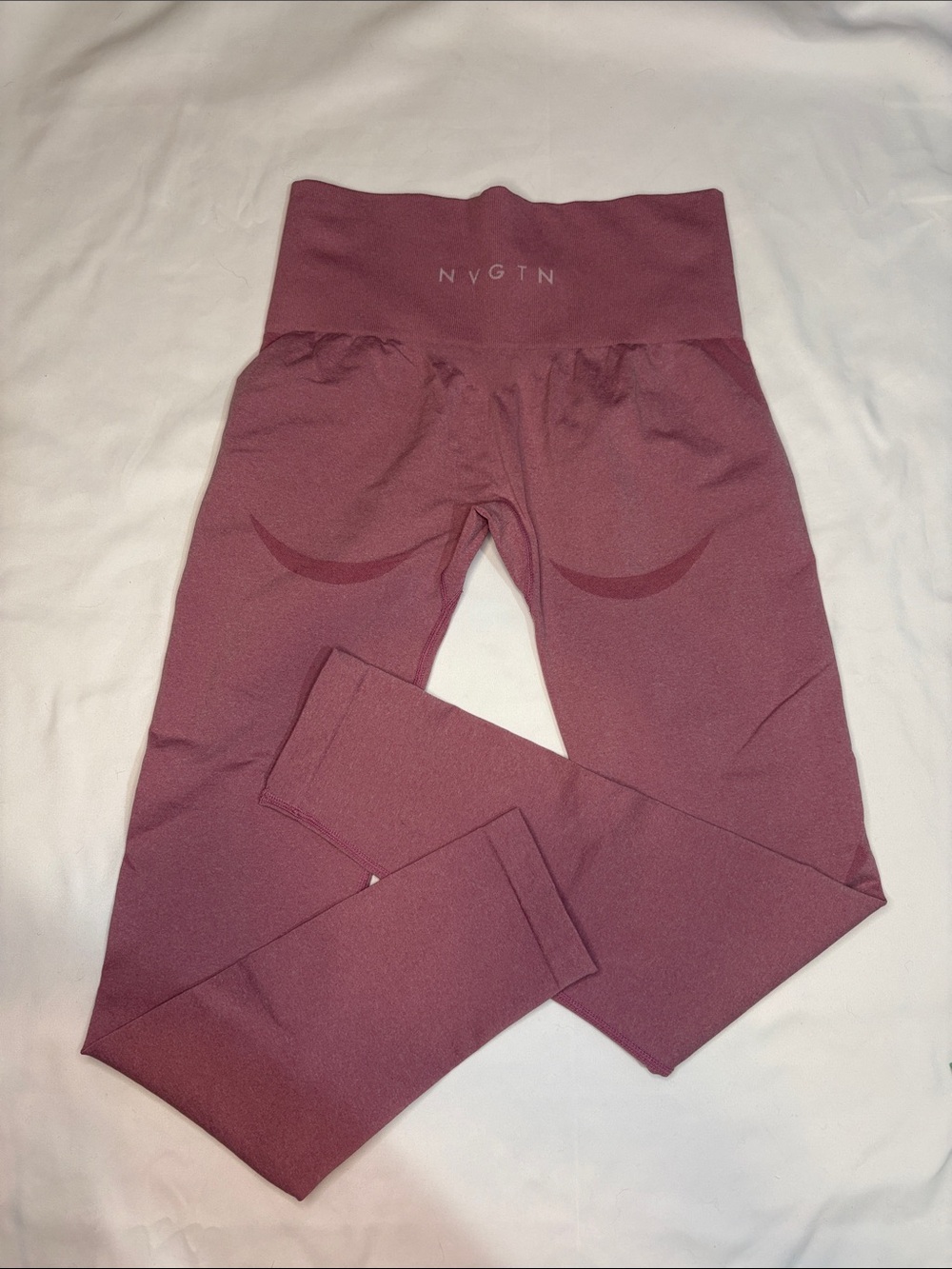 Mauve Rose Pink NVGTN Leggings Active Gym Leg Day Contour Booty Curve Small